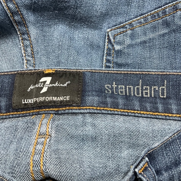 7 FOR ALL MANKIND Standard Straight Leg Medium Wash Jeans MADE IN USA US Sz 32 - Picture 4 of 8